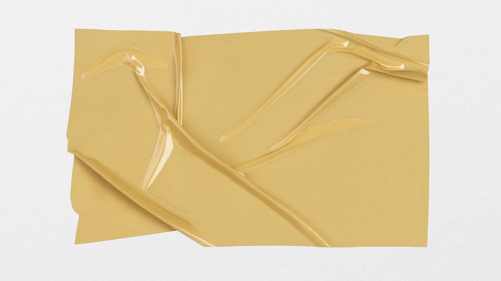 Wrinkled packaging tape, design element psd