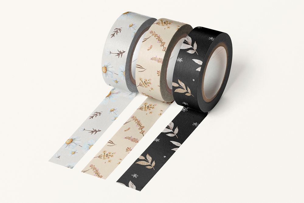 Floral tape rolls, stationery element