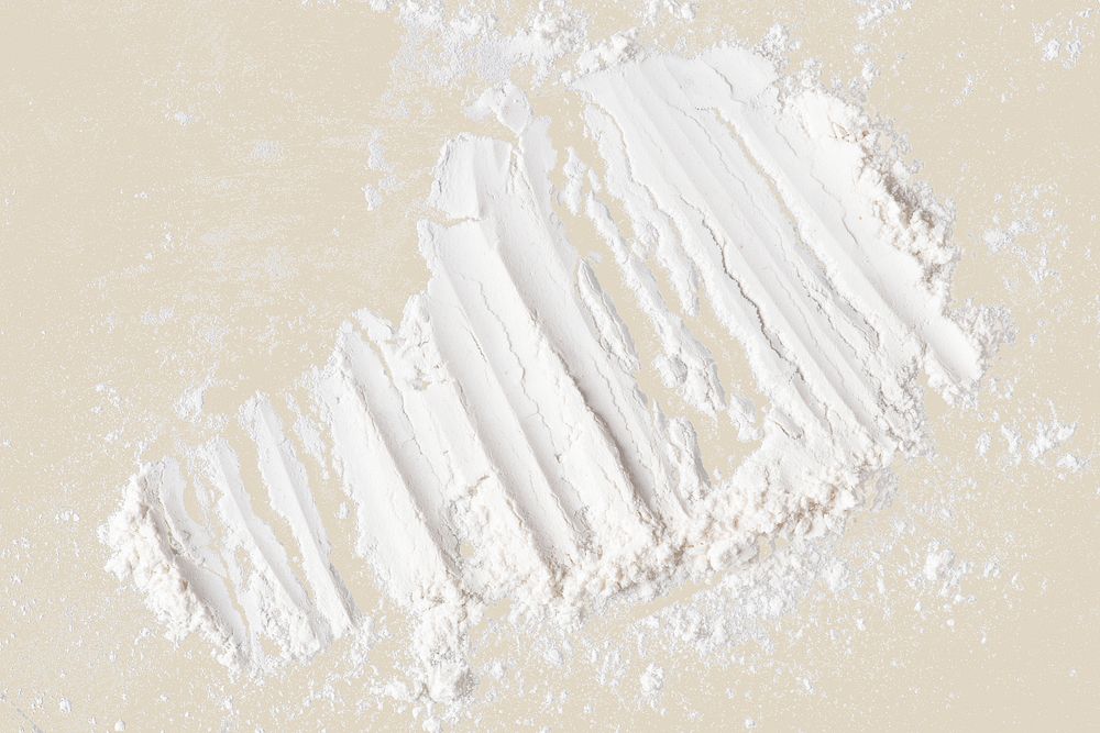 White flour texture design element psd