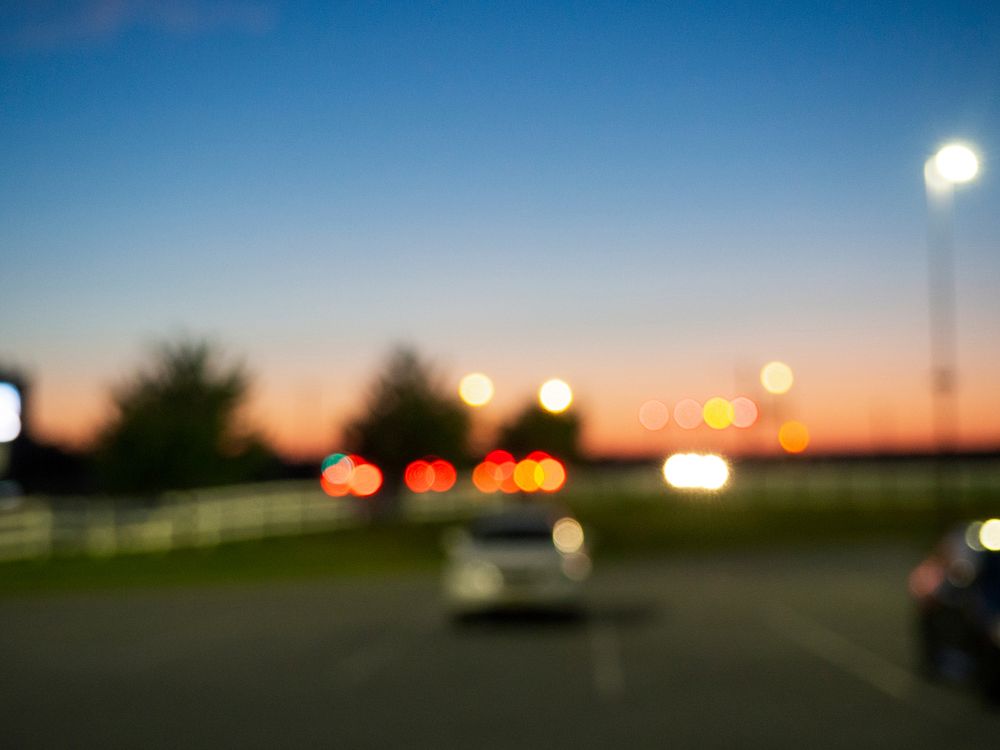 Free blurry car lights image, public domain car CC0 photo.