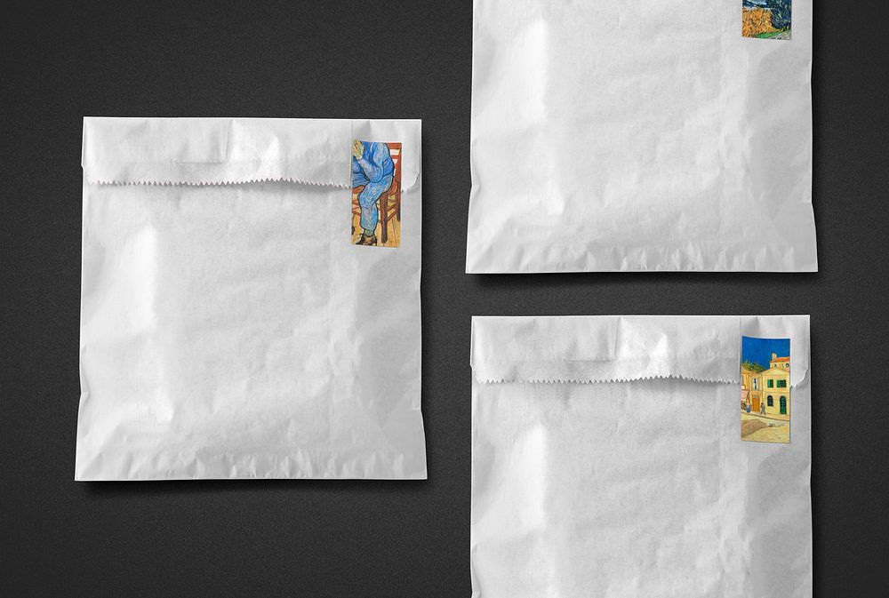 Snack paper bag, food packaging, bakery and small business