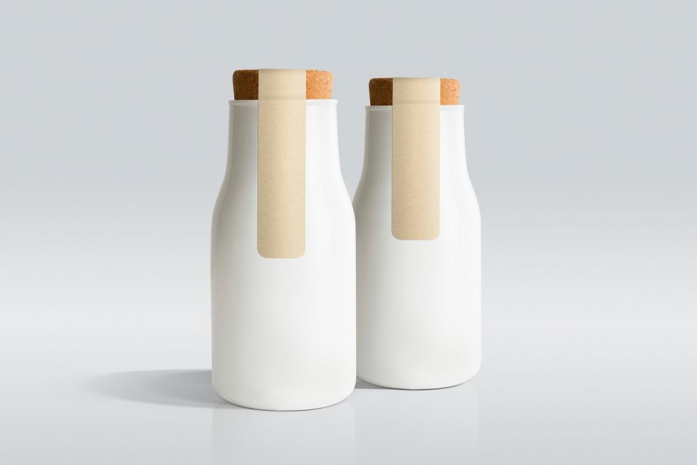 Minimal coffee bottles, product packaging design