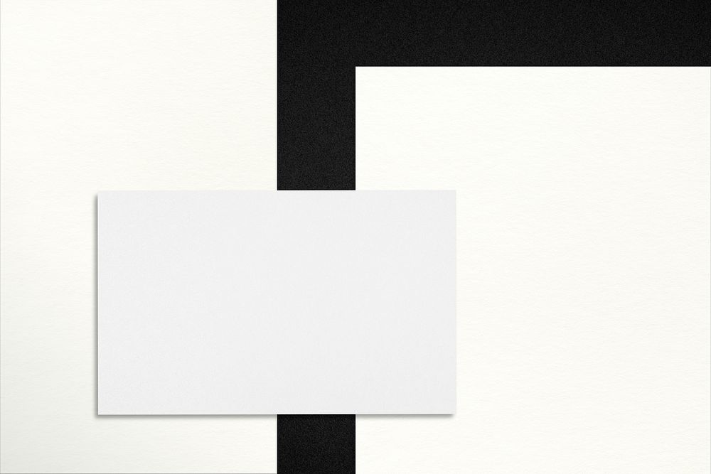 White business card, professional branding with design space