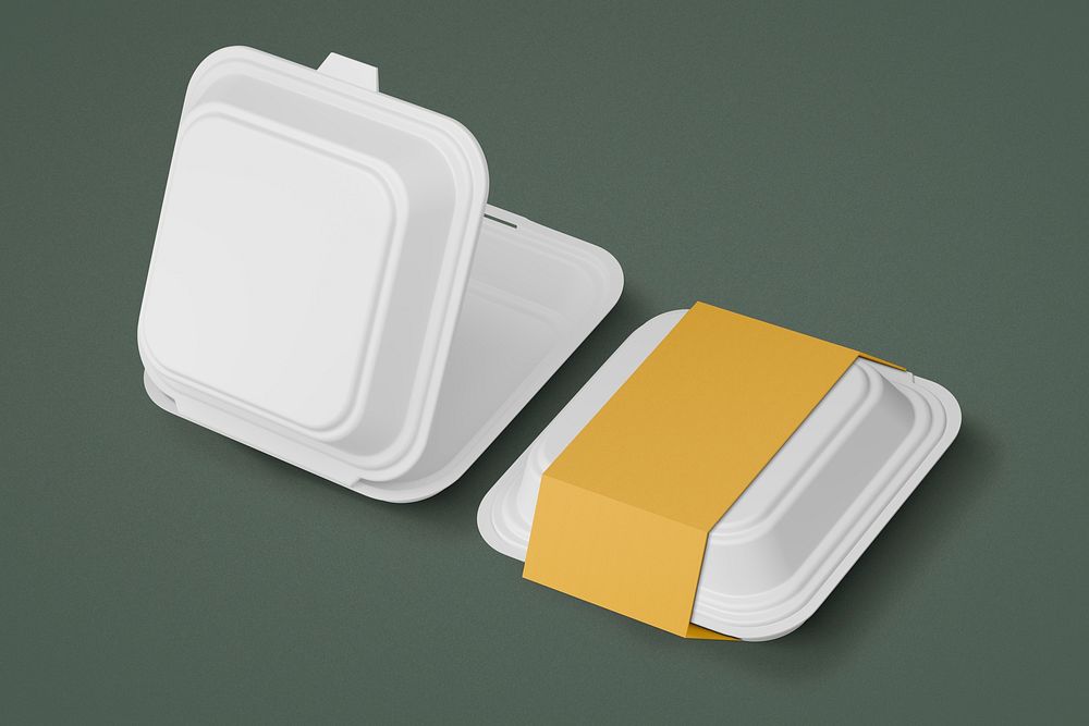 Takeout container, waist band, food packaging for small business
