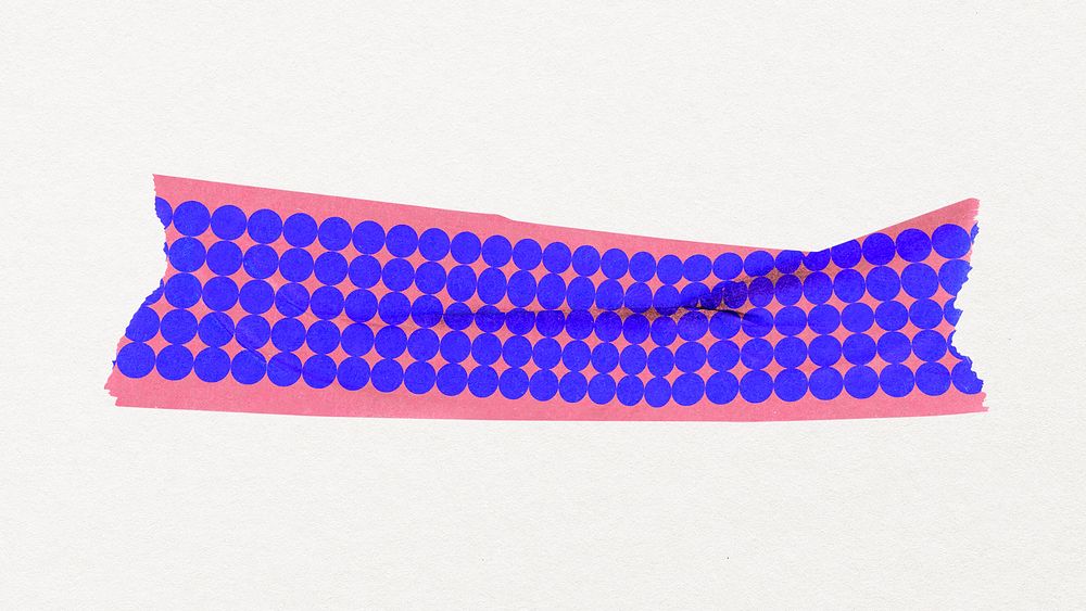 Washi tape collage element, purple geometric pattern design vector
