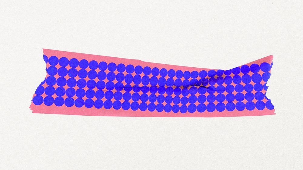 Washi tape collage element, purple geometric pattern design psd