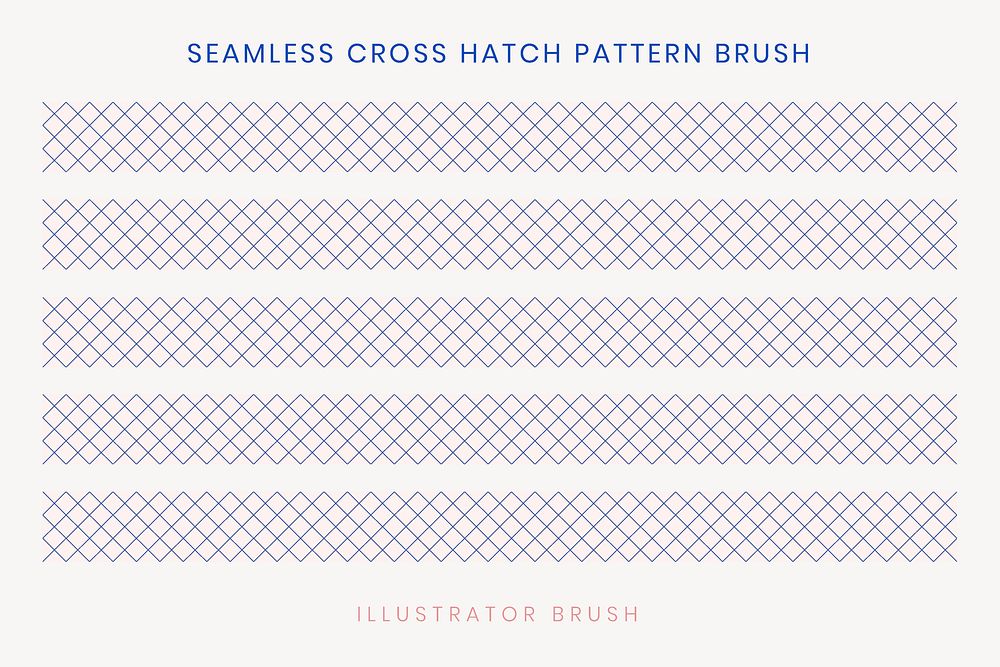 Crosshatch pattern brush, purple seamless design vector, compatible with AI