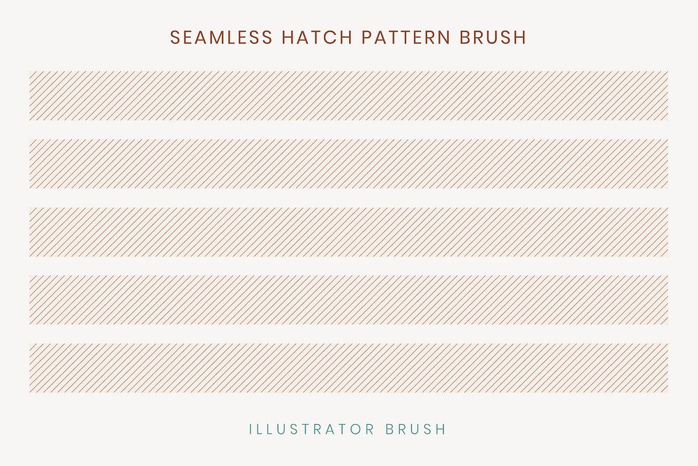 Seamless hatch pattern brush, beige stripes vector, compatible with AI