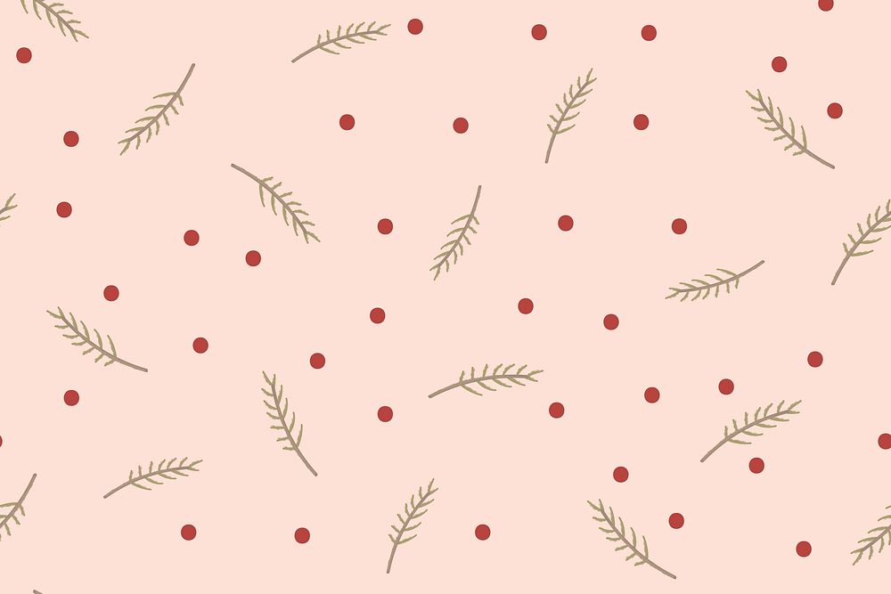 Pink winter background, Christmas pattern psd