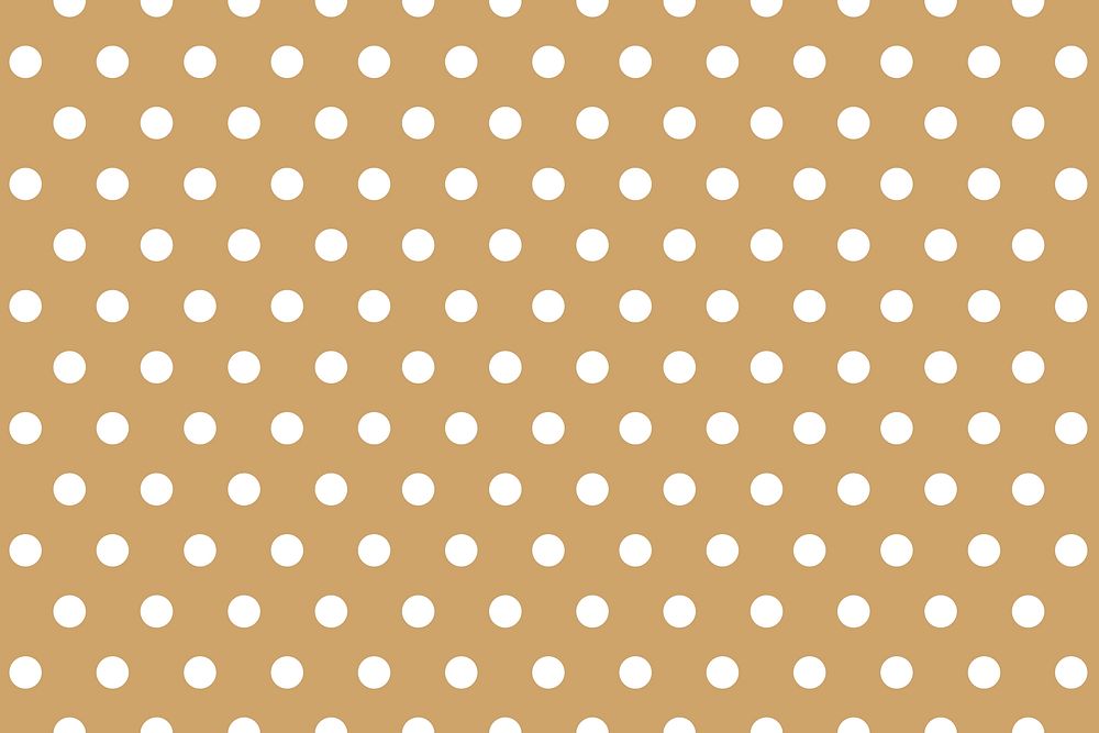 Seamless polka dot background, brown pattern vector