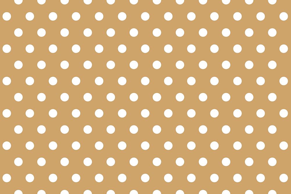 Cute polka dot background, brown pattern psd