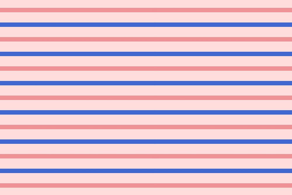 Pink line pattern background, cute feminine vector