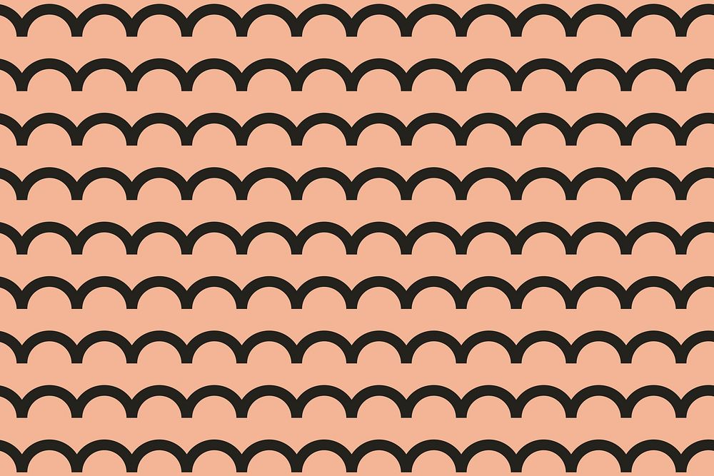 Wave pattern background, orange abstract lines psd