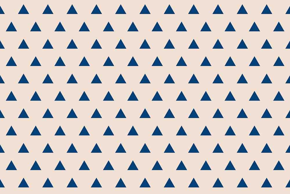 Tribal pattern background, geometric triangle in beige vector