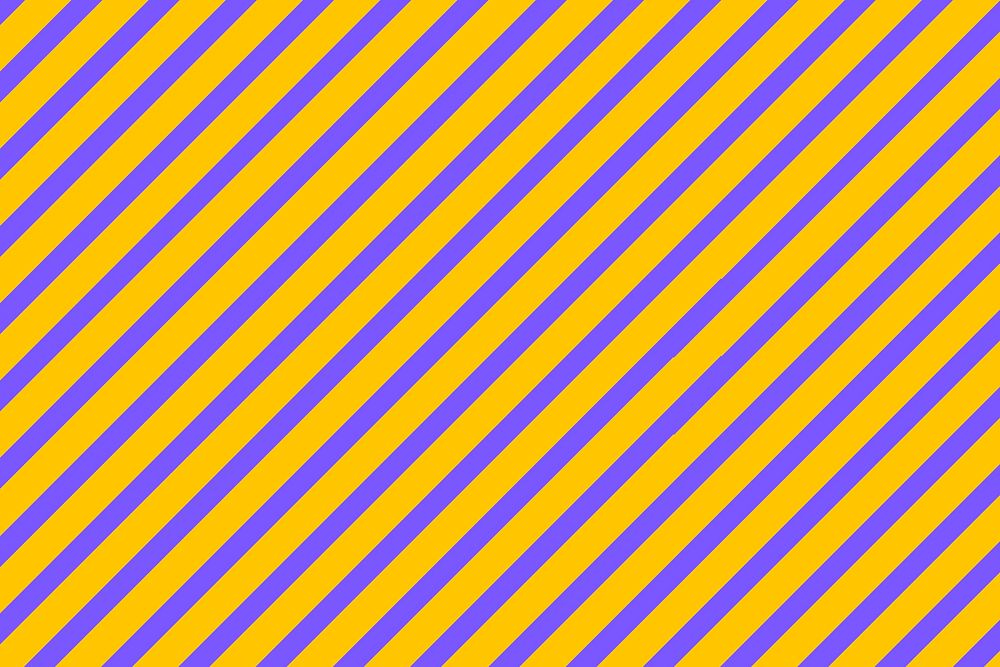 Yellow pattern background, purple striped design psd