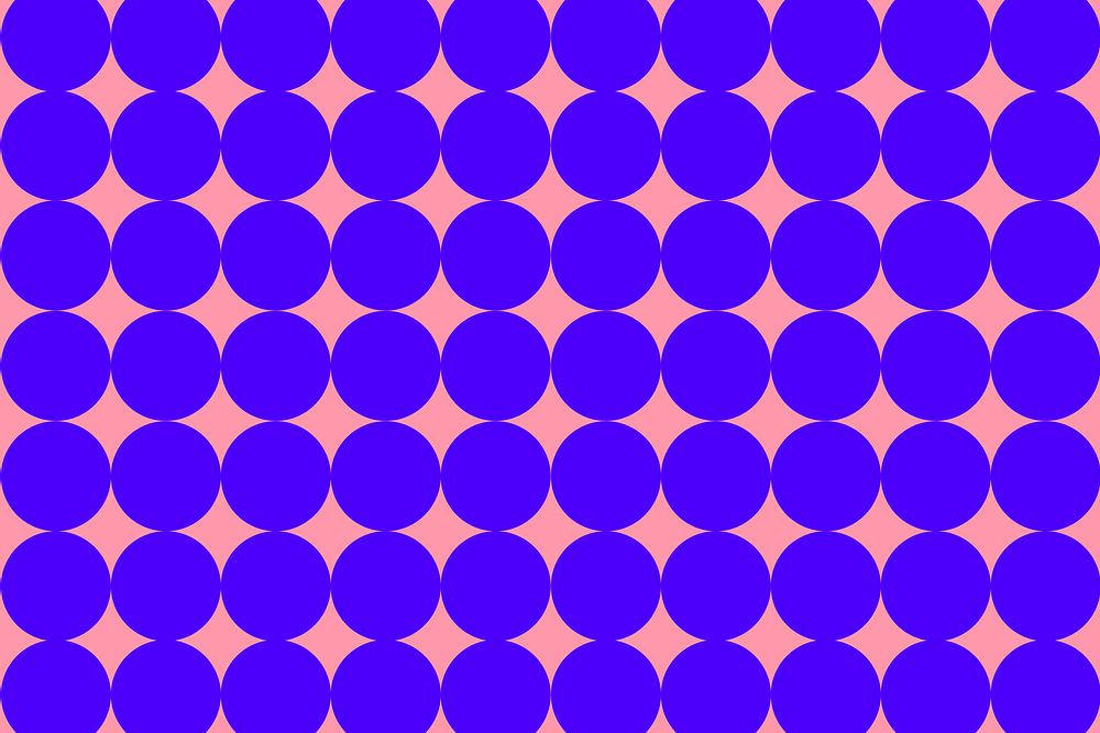 Seamless geometric pattern background, blue circle vector