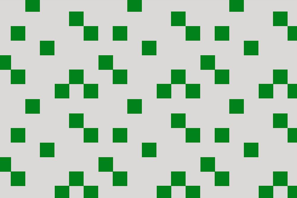 Square pattern background, green geometric psd