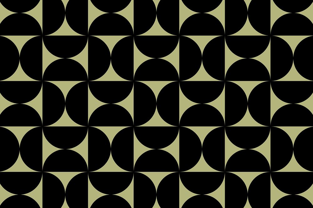 Abstract bauhaus background, retro pattern in green vector