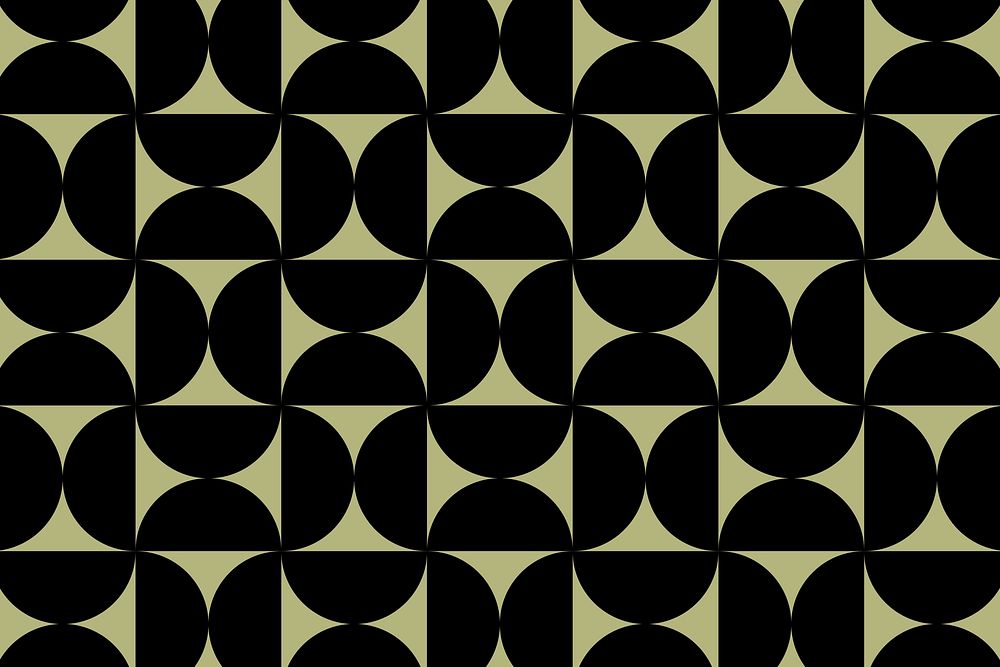 Abstract bauhaus background, retro pattern in green psd