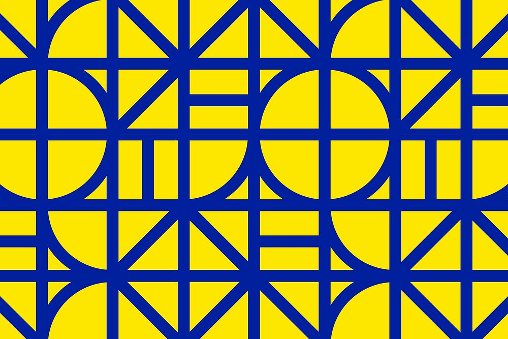 Yellow abstract background, geometric pattern design vector