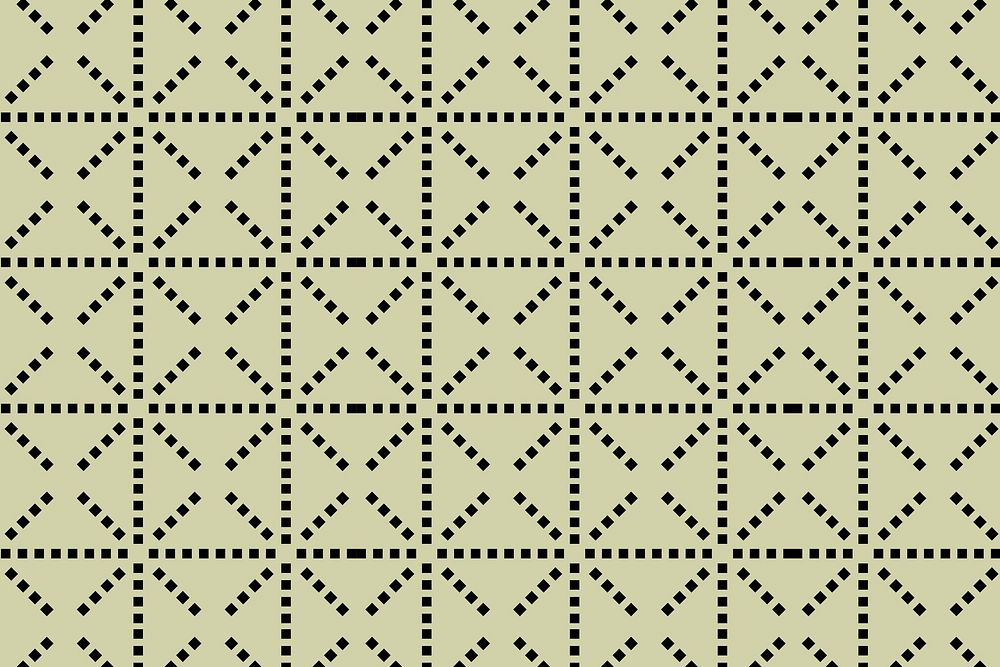 Square pattern background, green geometric design psd