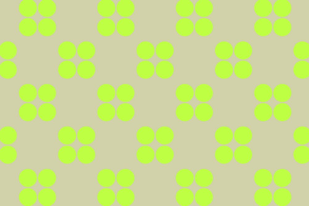 Circle shape pattern background, green geometric psd