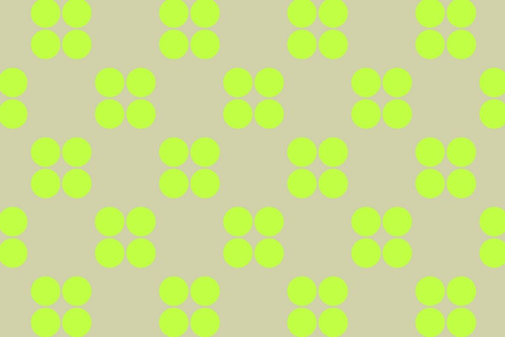 Circle shape pattern background, green geometric vector