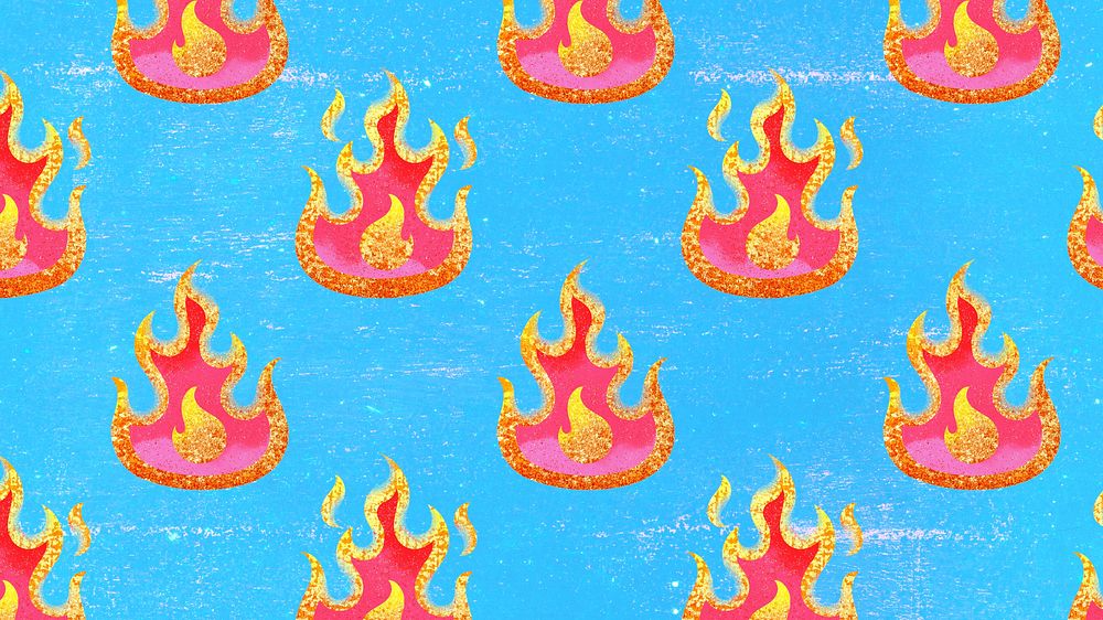 Pink flame pattern HD wallpaper, kidcore glitter feminine design
