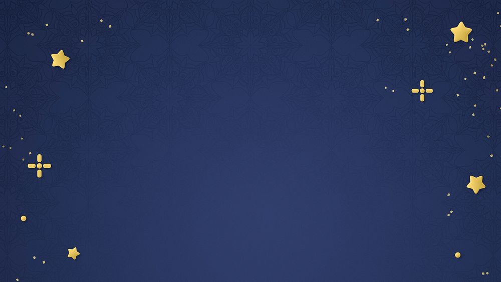Blue 3D desktop wallpaper, starry sky background