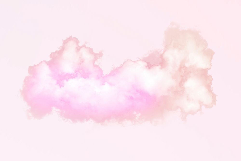 Pink aesthetic cloud, dusk background