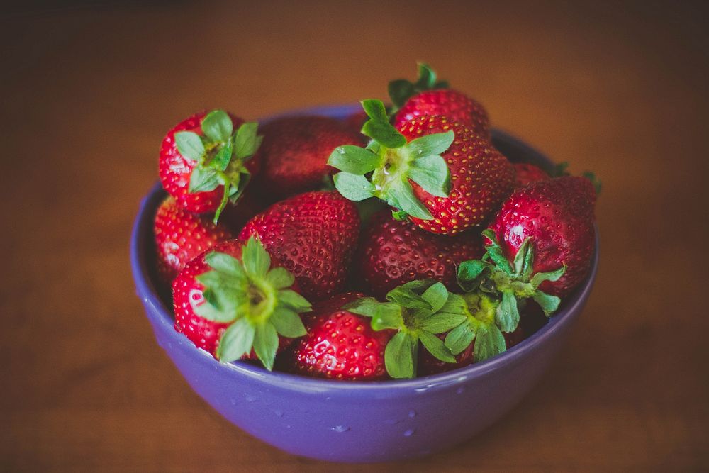 Free strawberries public domain fruit CC0 photo.