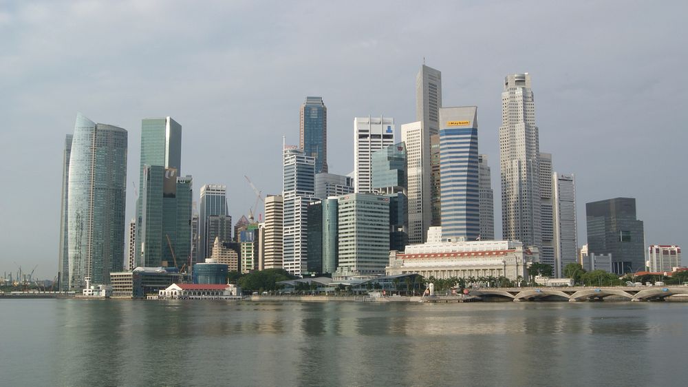 Free Singapore skyline image, public domain landmark CC0 photo.
