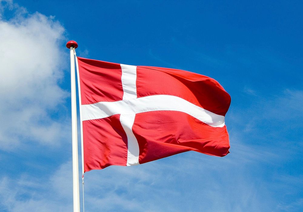 Free Denmark flag image, public domain CC0 photo.