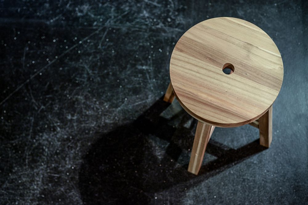 Wooden stool image.