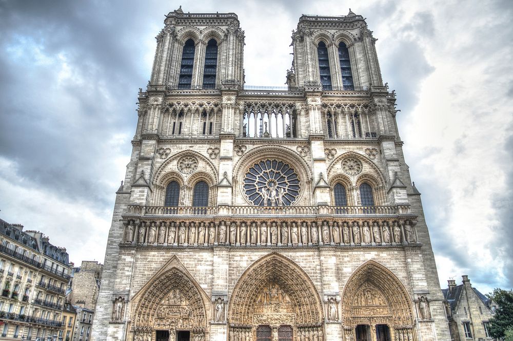 Free Cath&eacute;drale Notre-Dame de Paris photo, public domain building CC0 image.