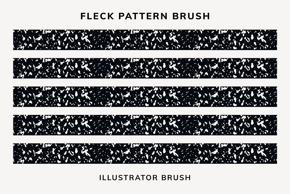 Black fleck terrazzo illustrator pattern brush vector add-on