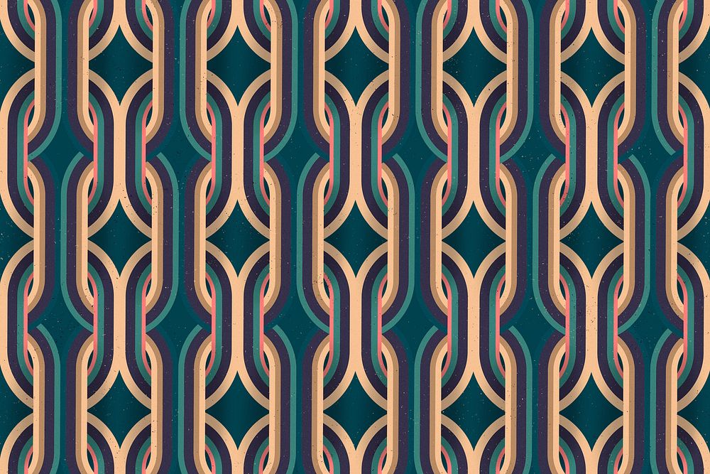Geometric pattern background, interlaced retro graphic design