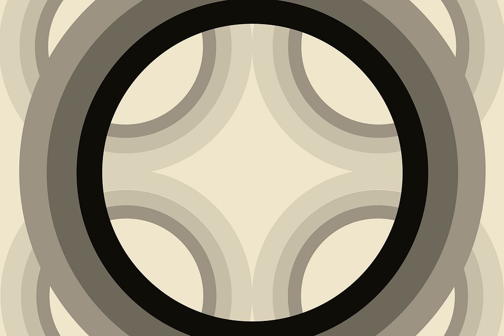 Hypnotic geometric frame background, optical illusion design vector
