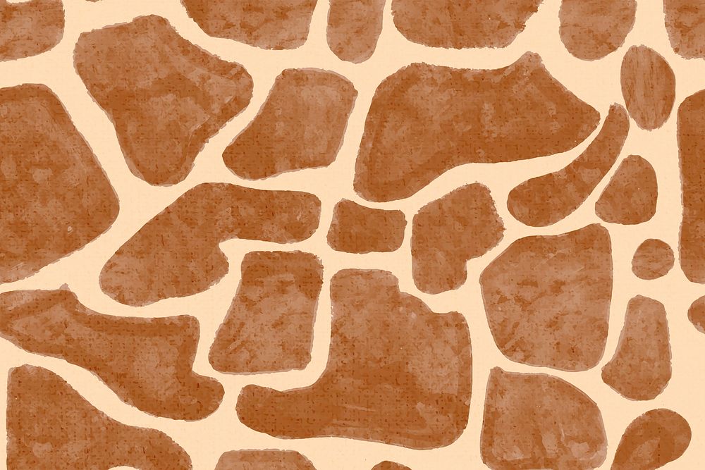 Brown giraffe pattern background seamless, social media banner