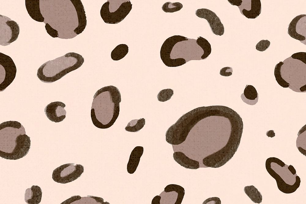 Leopard pattern pink background seamless social media banner vector