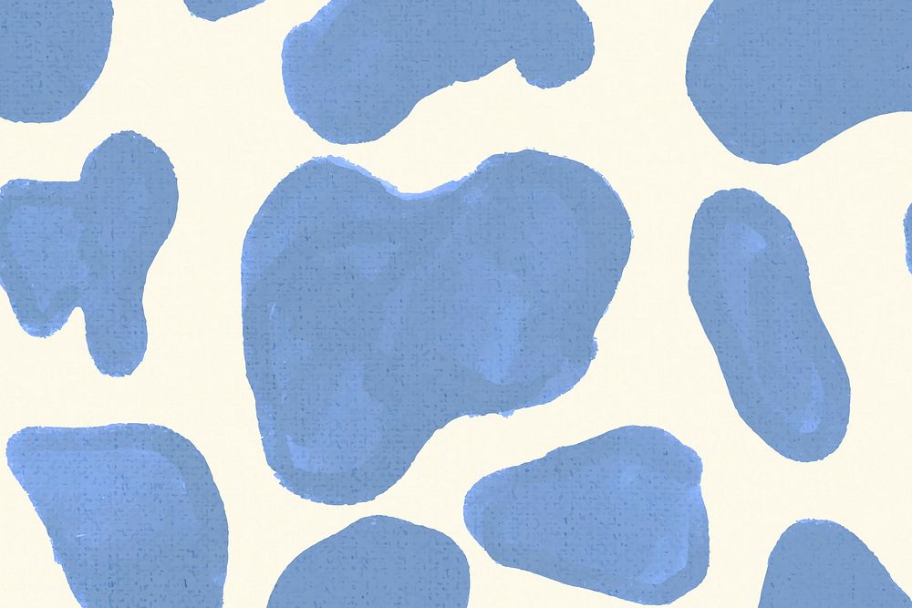 Blue cow pattern background seamless, social media banner psd