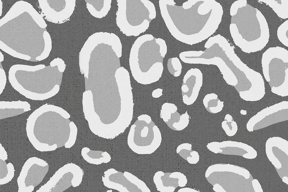 Gray leopard pattern background seamless, social media banner