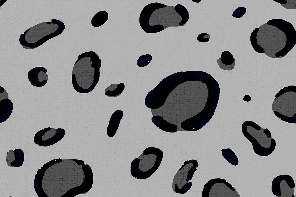 Black leopard pattern background seamless, social media banner vector