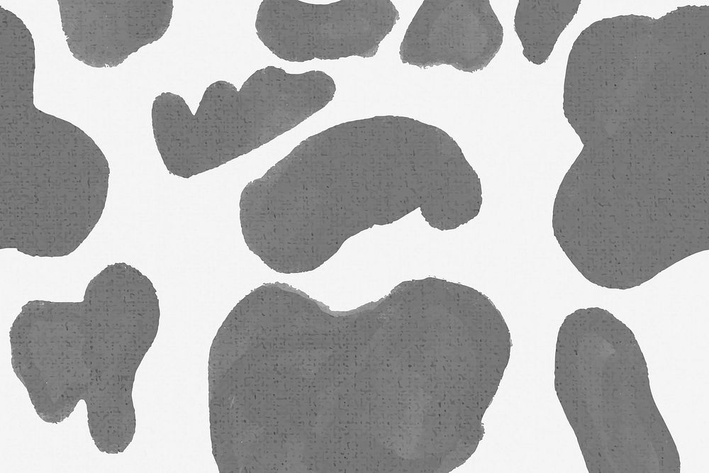 Gray cow pattern background seamless, social media banner