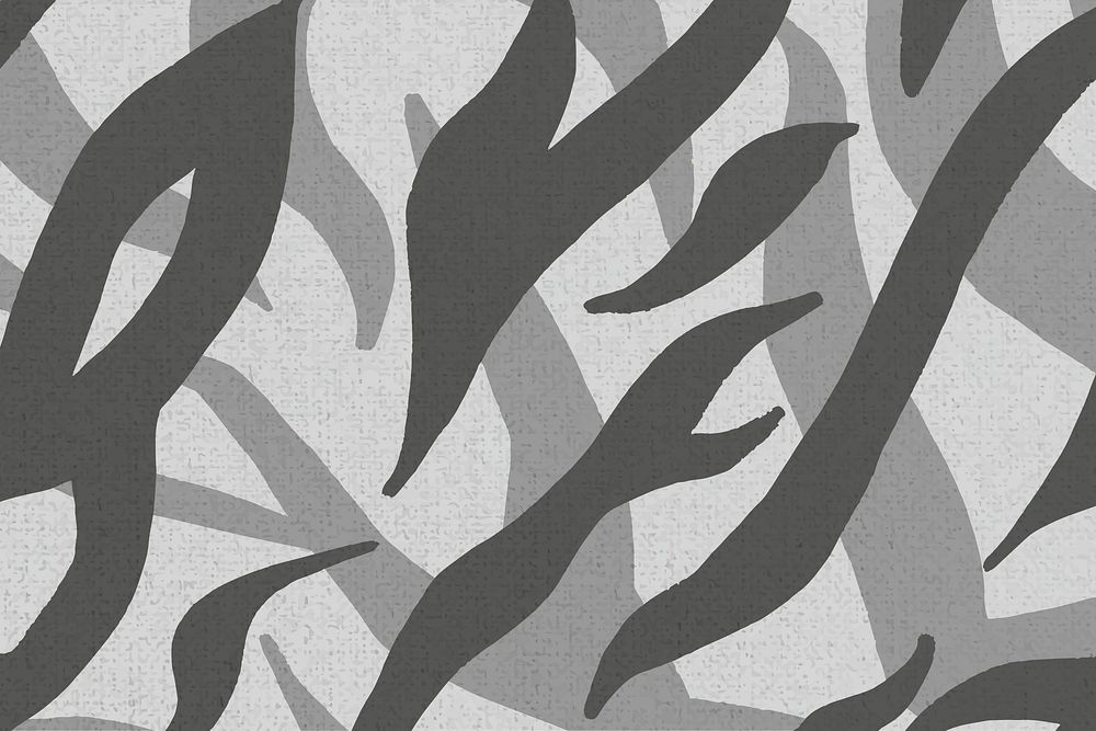 Tiger pattern gray background seamless, social media banner psd