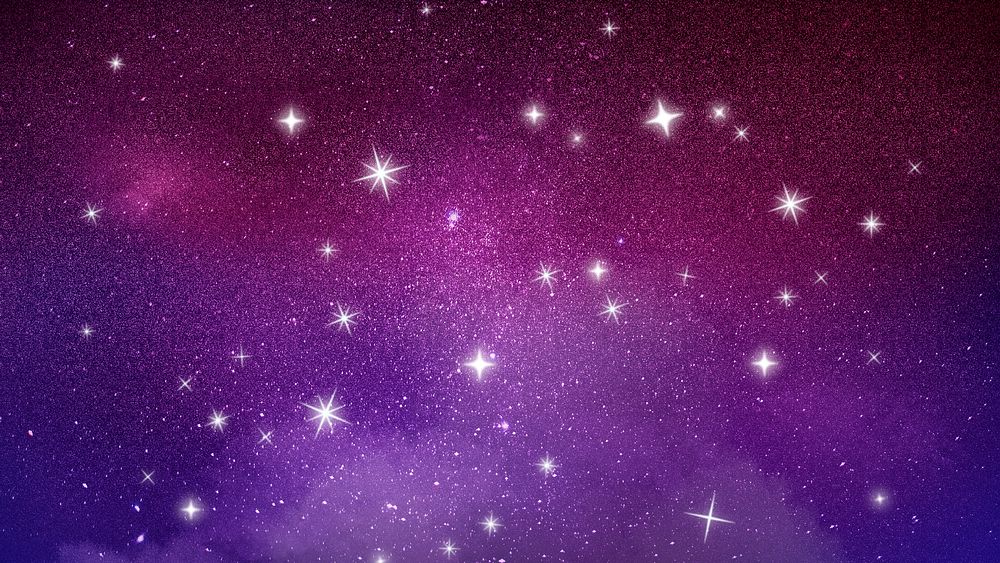 Sparkling stars HD wallpaper, aesthetic dark sky background