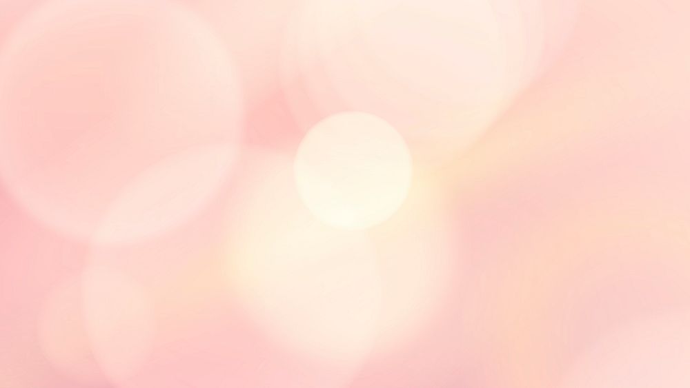 Pastel pink bokeh desktop HD wallpaper, gradient aesthetic pattern design