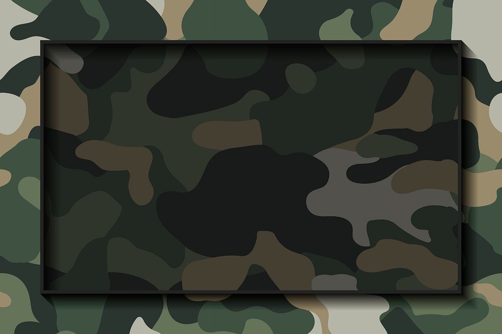 Army camouflage pattern frame background