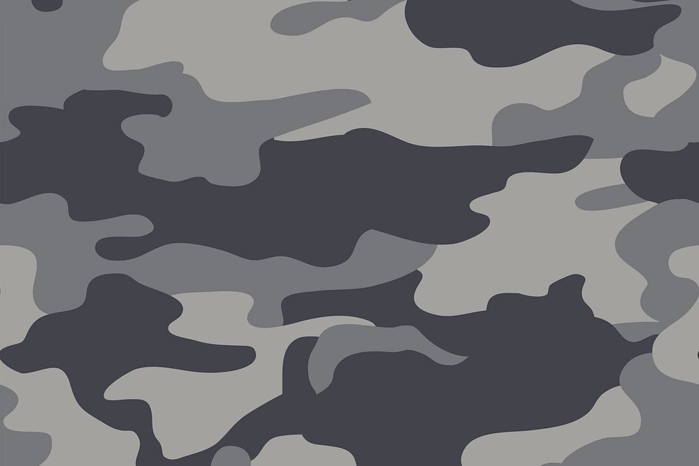 Aesthetic grey camo pattern background design vector