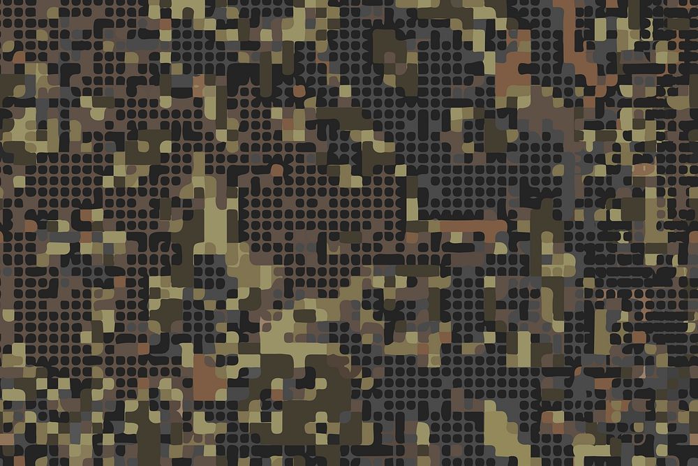 Camouflage pattern background, brown navy print design vector